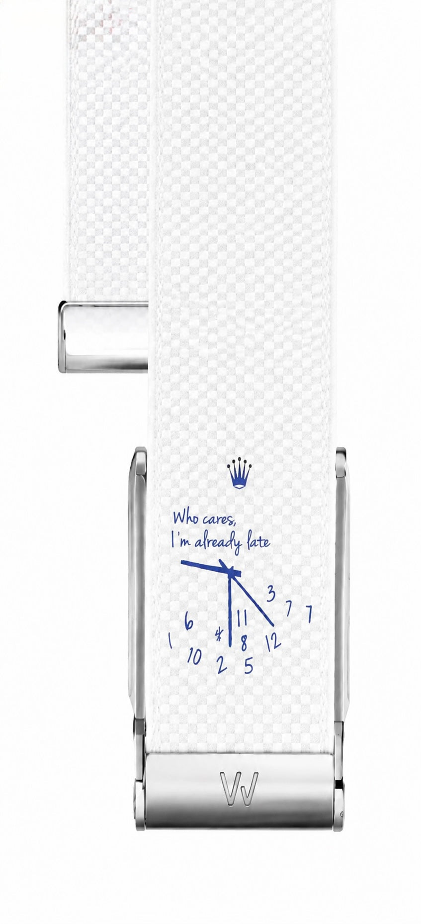 Already Late™ White Performance Band for WHOOP 5.0